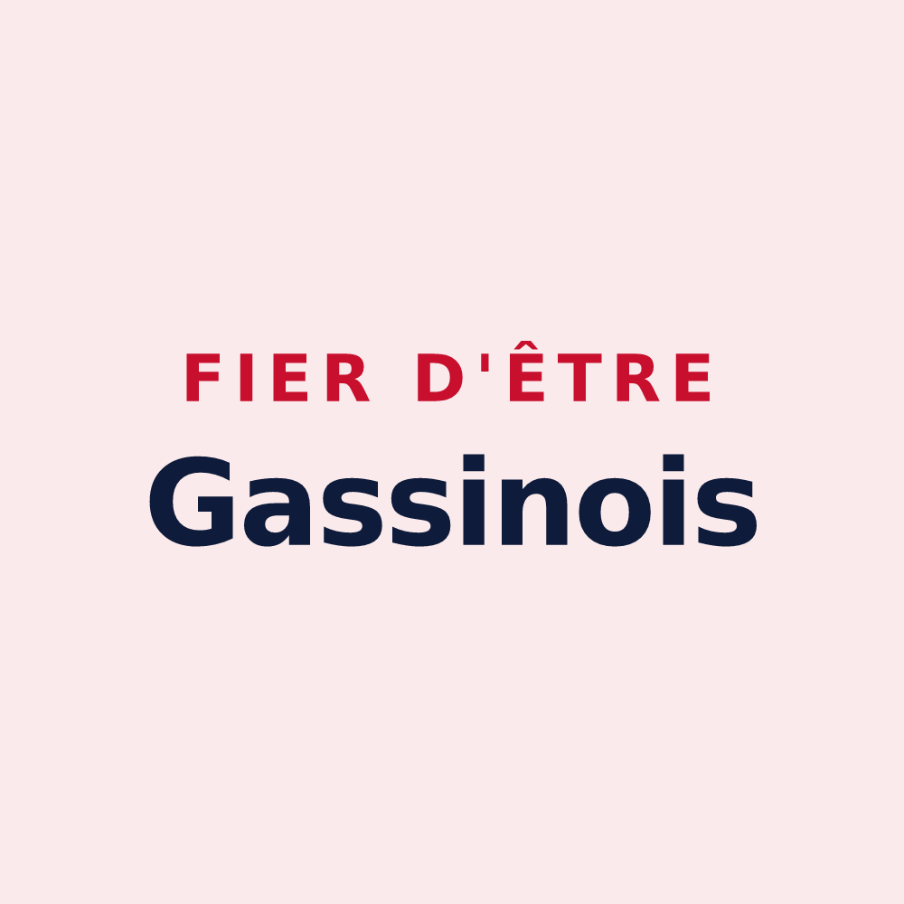 Magnet « Fier d'être Gassinois » — design pour Gassin