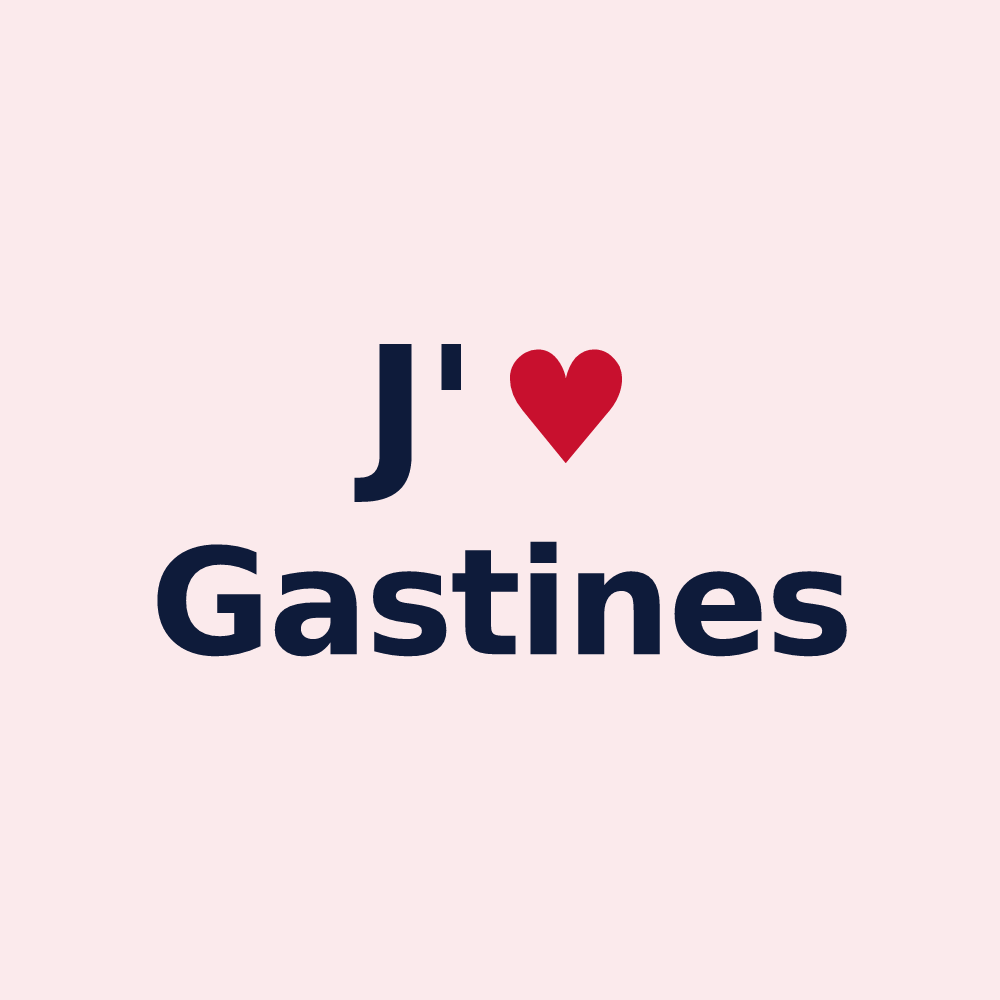 Magnet personnalisé Gastines — design J'aime Gastines