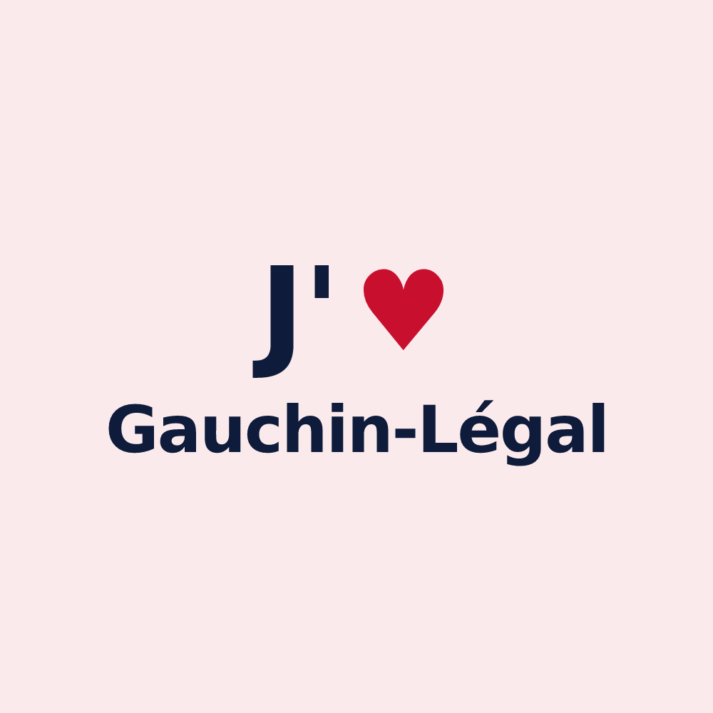 Magnet personnalisé Gauchin-Légal — design J'aime Gauchin-Légal