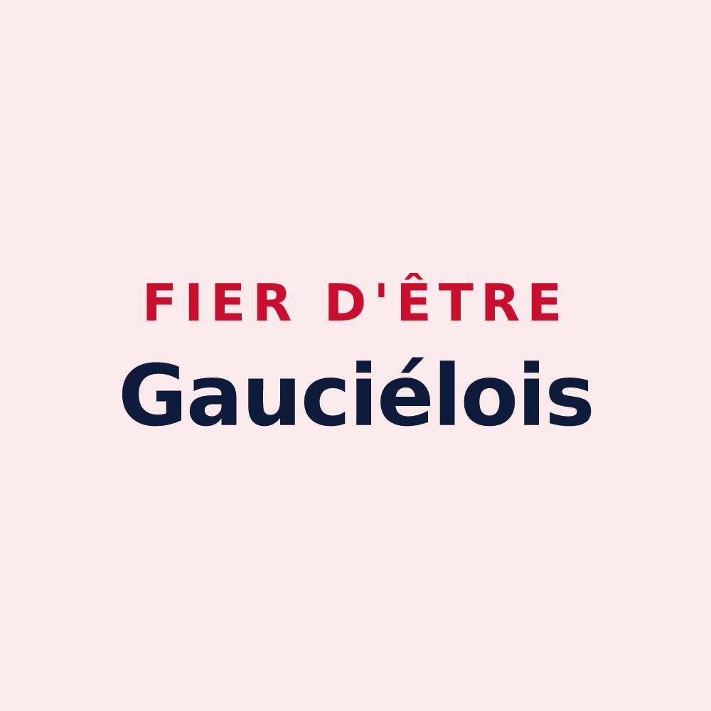 Magnet « Fier d'être Gauciélois » — design pour Gauciel