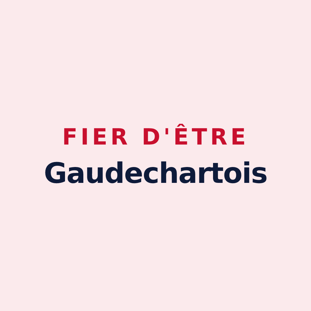 Magnet « Fier d'être Gaudechartois » — design pour Gaudechart