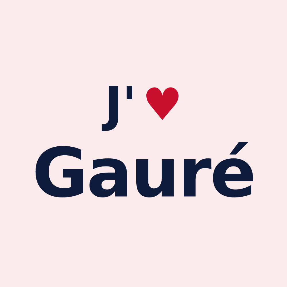 Magnet personnalisé Gauré — design J'aime Gauré