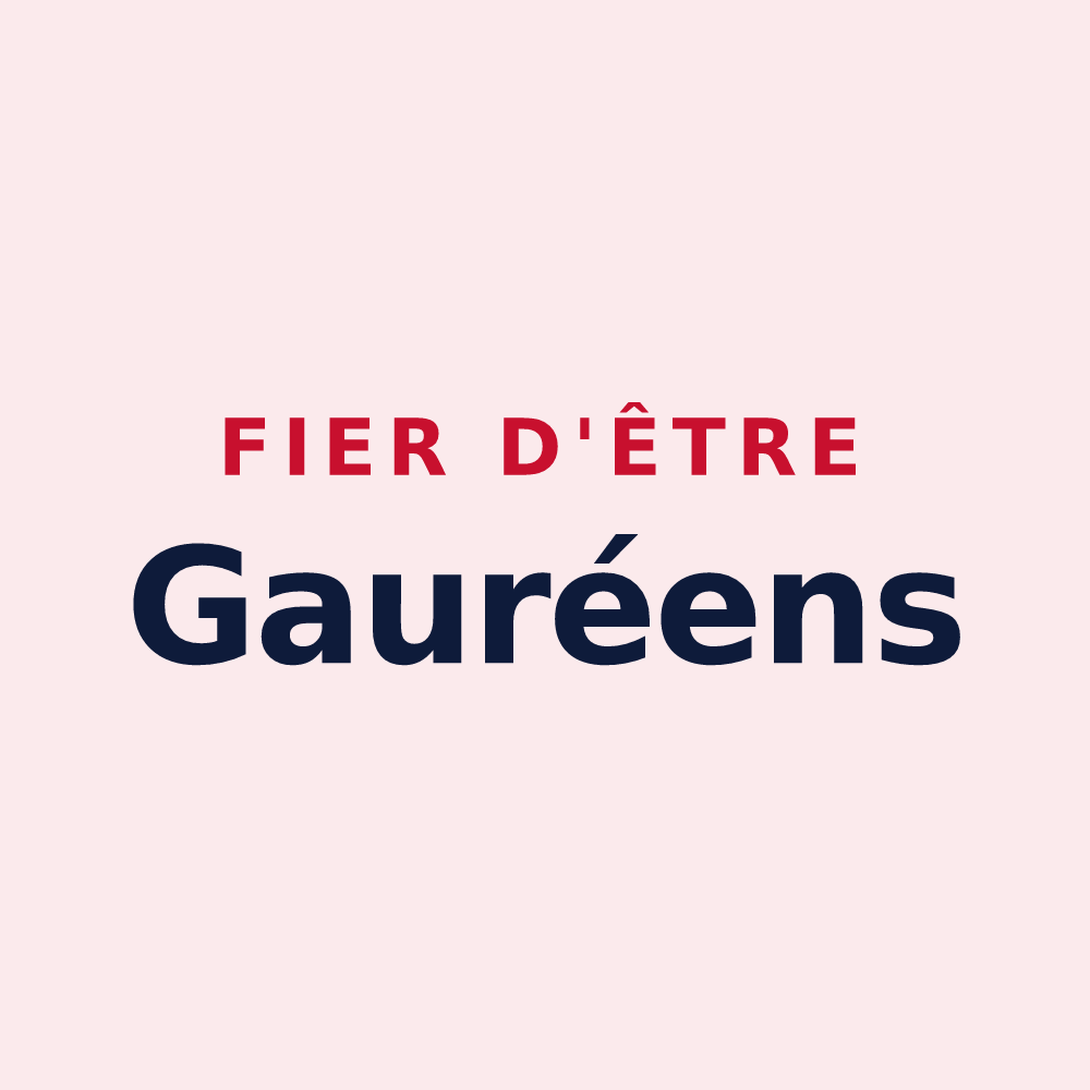 Magnet « Fier d'être Gauréens » — design pour Gauré