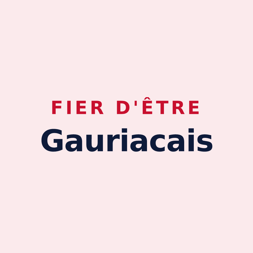 Magnet « Fier d'être Gauriacais » — design pour Gauriac