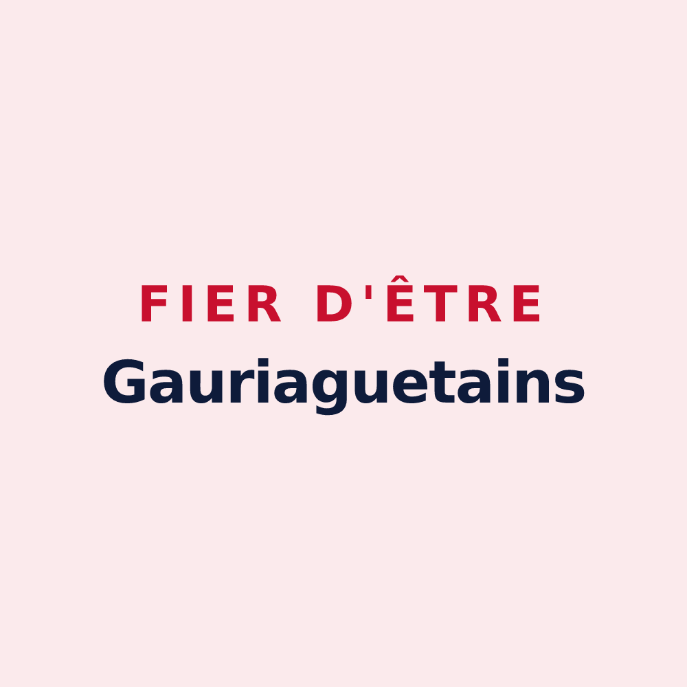 Magnet « Fier d'être Gauriaguetains » — design pour Gauriaguet