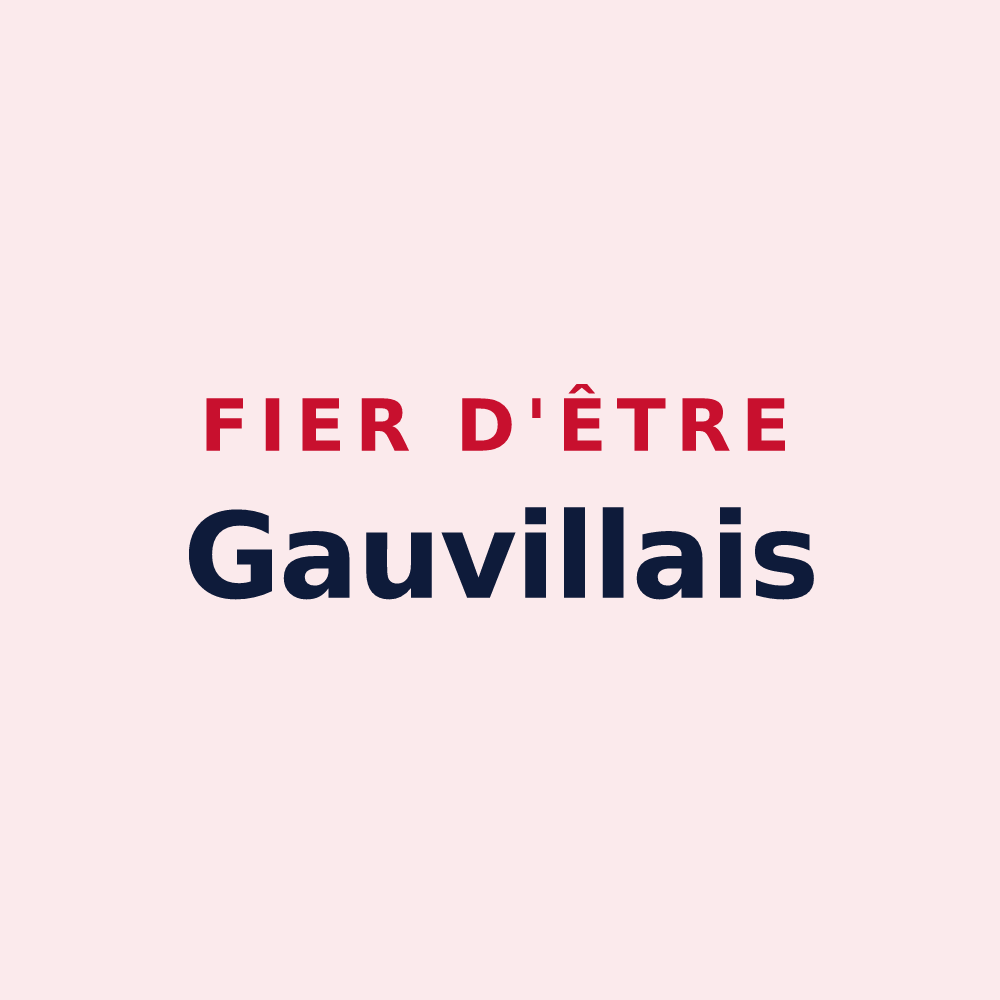 Magnet « Fier d'être Gauvillais » — design pour Gauville-la-Campagne