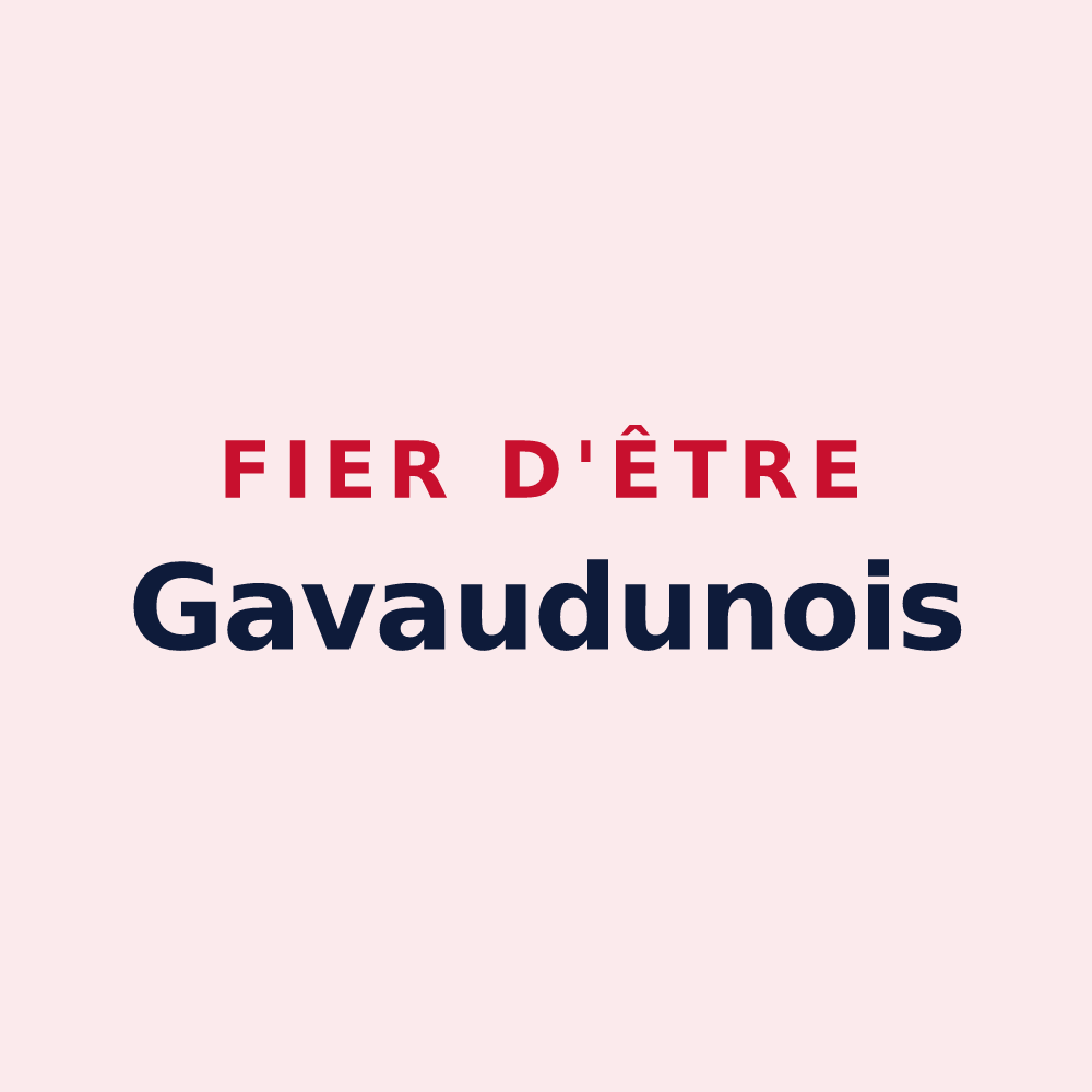 Magnet « Fier d'être Gavaudunois » — design pour Gavaudun