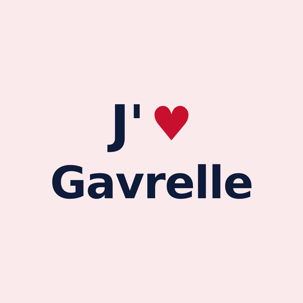 Magnet personnalisé Gavrelle — design « J'aime Gavrelle » imprimé sur le magnet