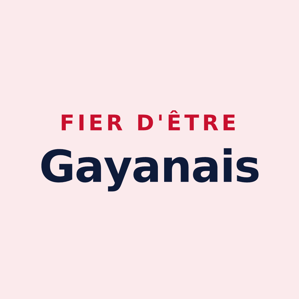 Magnet « Fier d'être Gayanais » — design pour Gayan