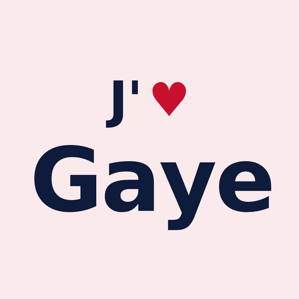 Magnet personnalisé Gaye — design J'aime Gaye