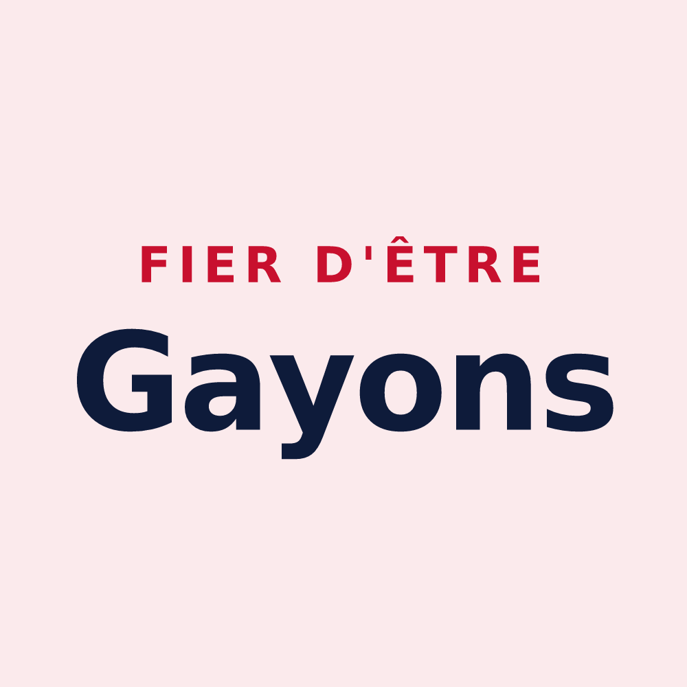 Magnet « Fier d'être Gayons » — design pour Gaye