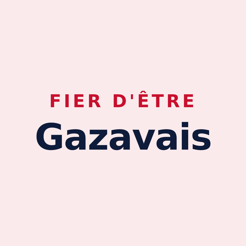 Magnet « Fier d'être Gazavais » — design pour Gazave