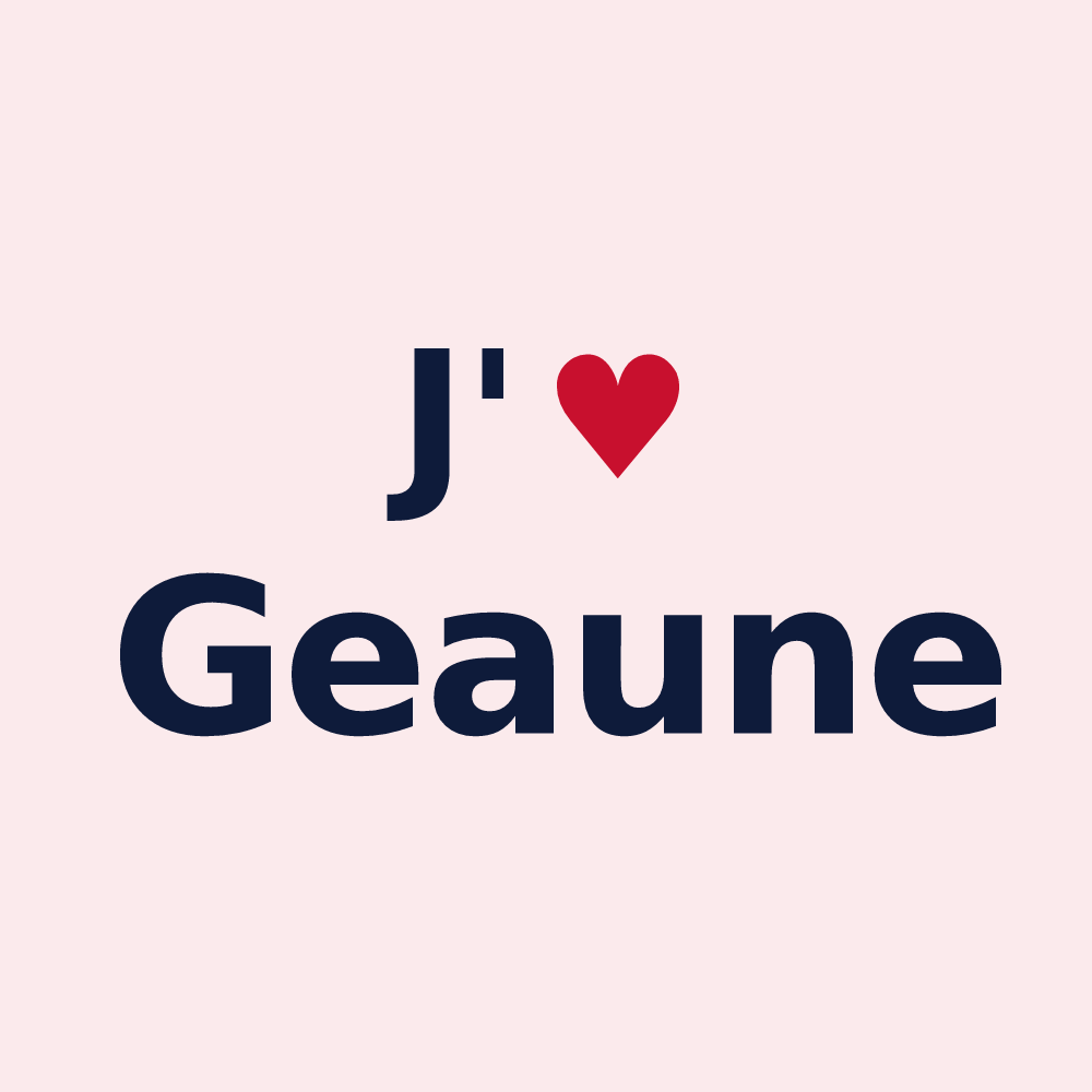 Magnet personnalisé Geaune — design J'aime Geaune