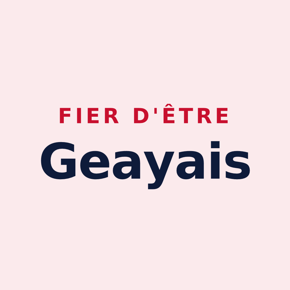 Magnet « Fier d'être Geayais » — design pour Geay