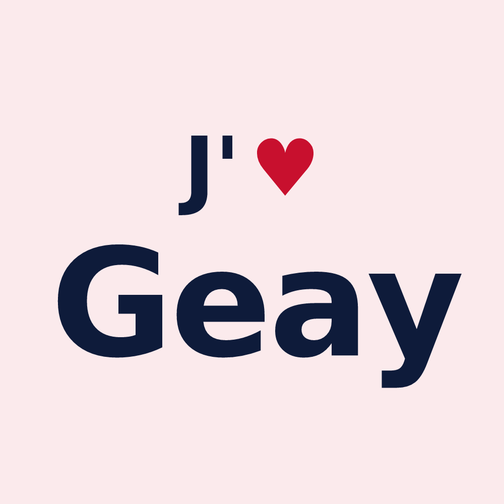Magnet personnalisé Geay — design J'aime Geay