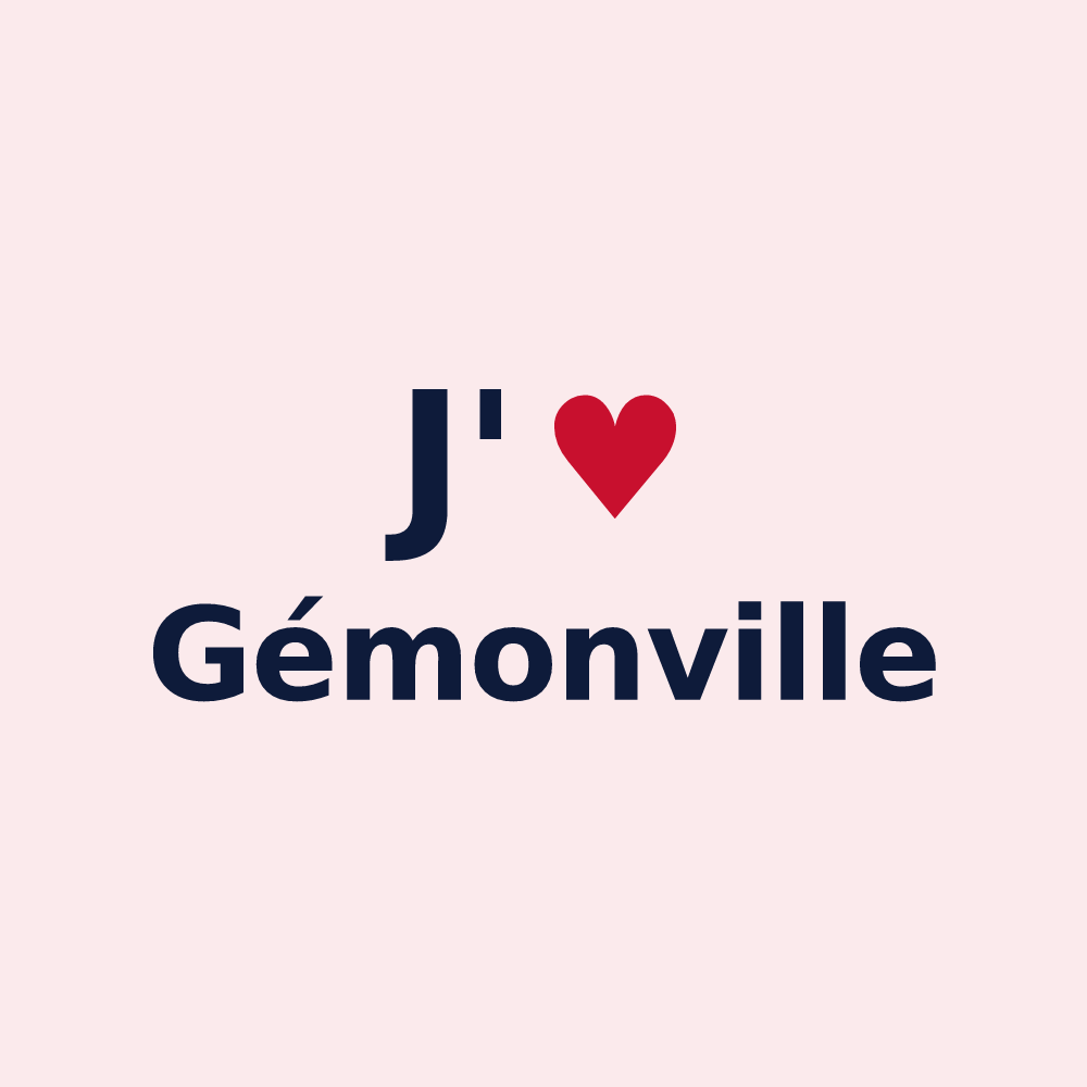 Magnet personnalisé Gémonville — design J'aime Gémonville