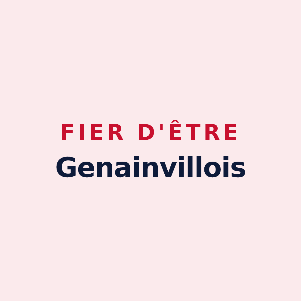 Magnet « Fier d'être Genainvillois » — design pour Genainville