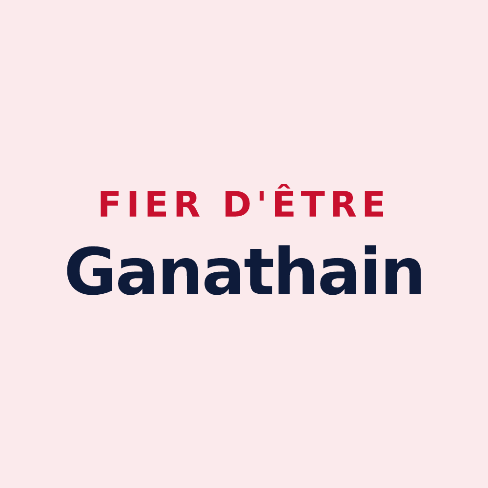 Magnet « Fier d'être Ganathain » — design pour Genay