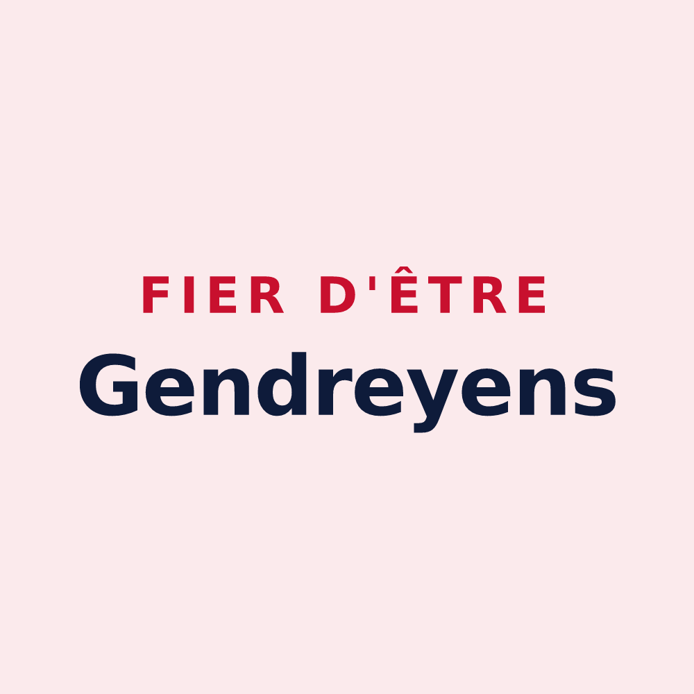 Magnet « Fier d'être Gendreyens » — design pour Gendrey