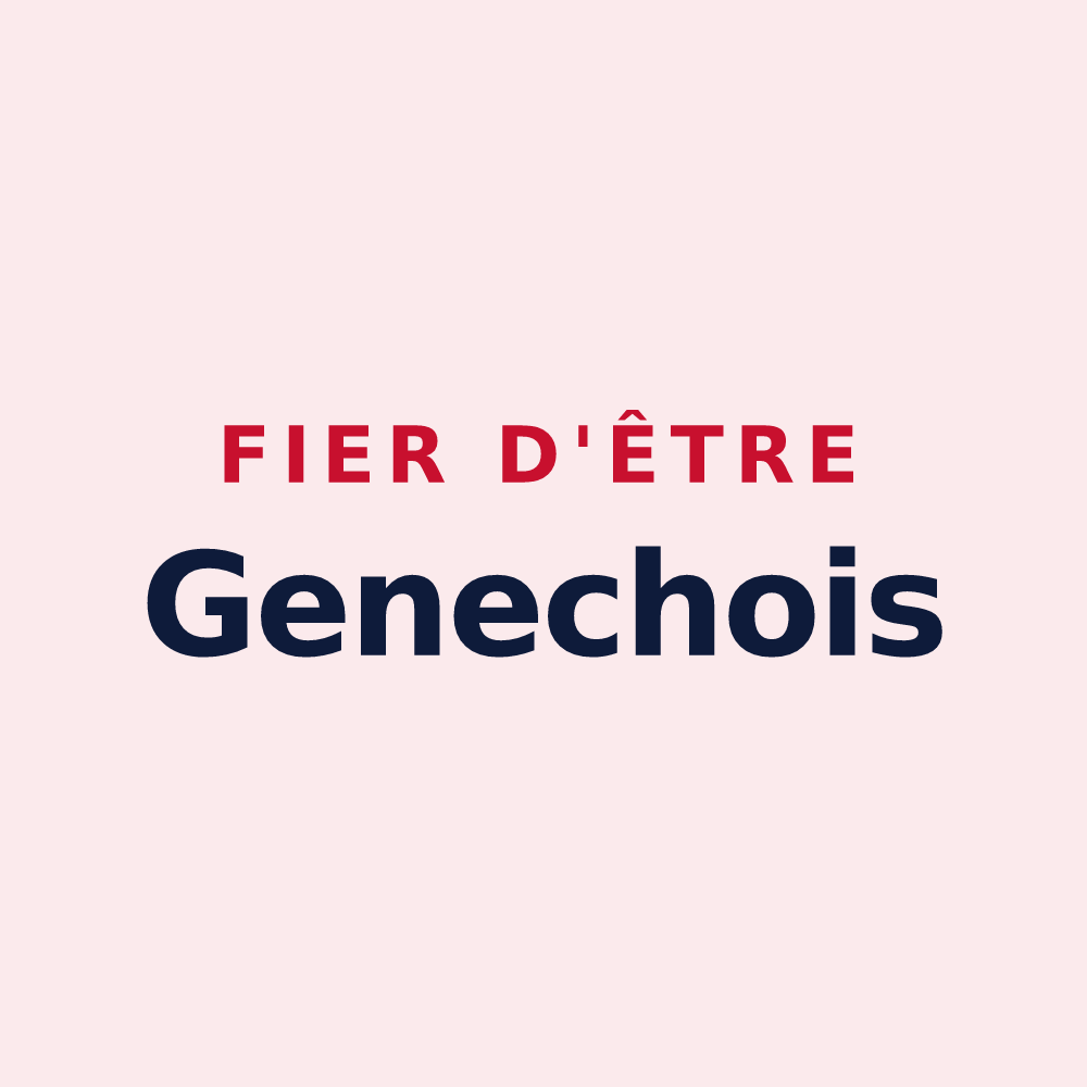 Magnet « Fier d'être Genechois » — design pour Genech