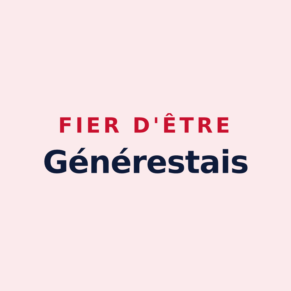 Magnet « Fier d'être Générestais » — design pour Générest