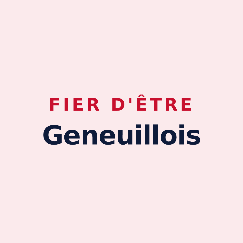 Magnet « Fier d'être Geneuillois » — design pour Geneuille