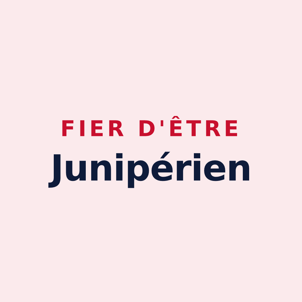 Magnet « Fier d'être Junipérien » — design pour Genevrières