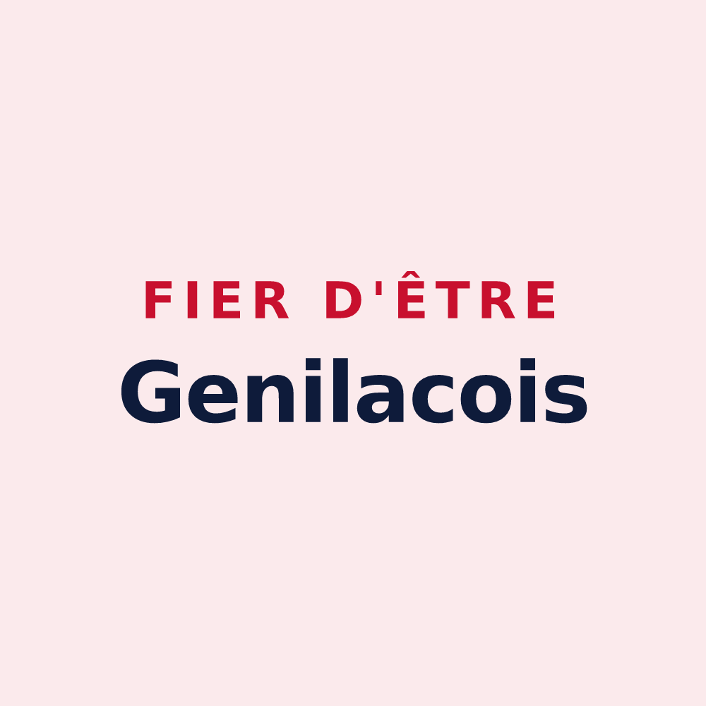 Magnet « Fier d'être Genilacois » — design pour Genilac