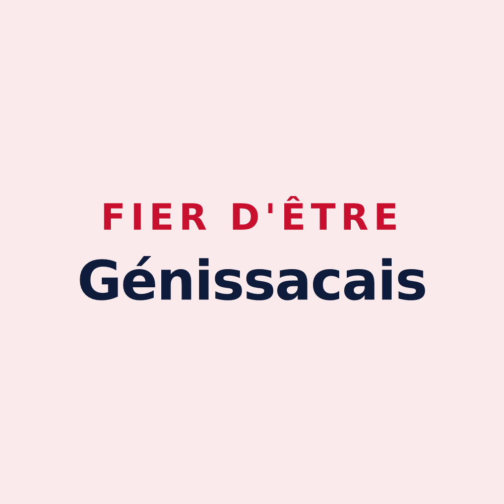 Magnet « Fier d'être Génissacais » — design pour Génissac