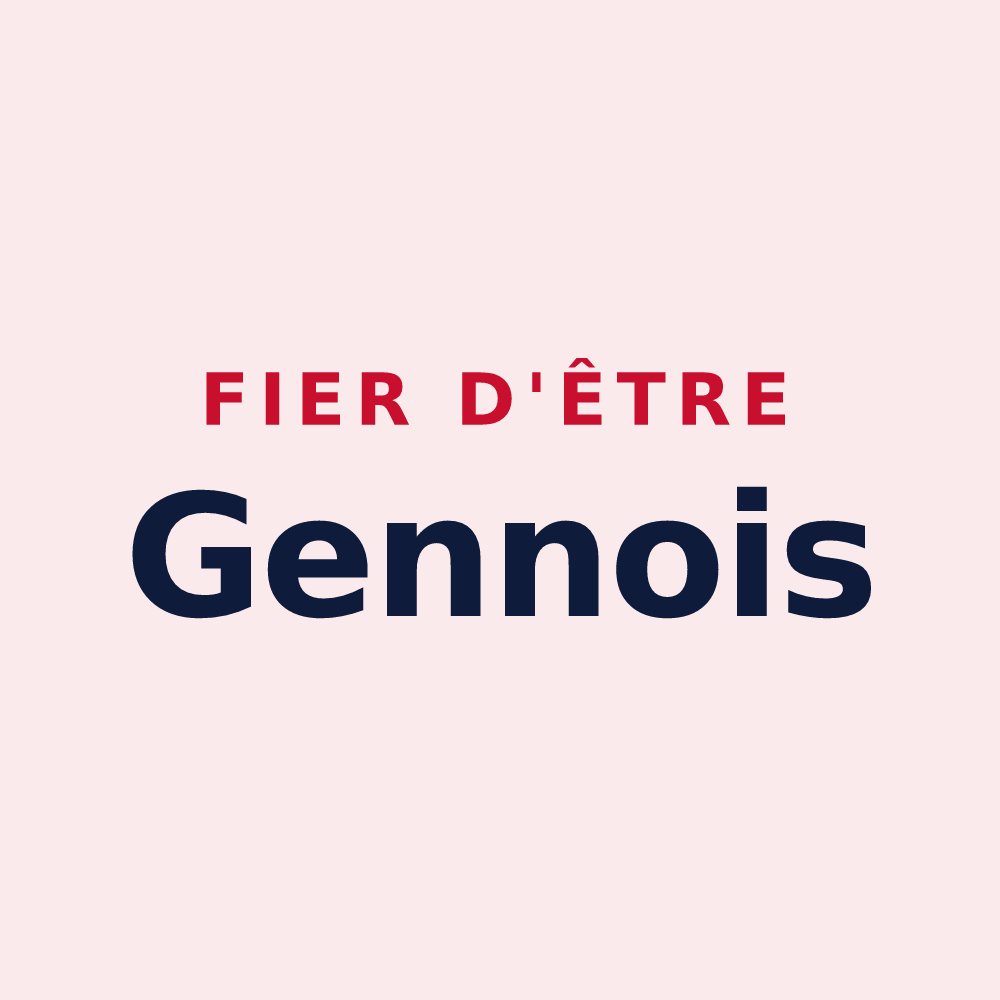 Magnet « Fier d'être Gennois » — design pour Gennes-sur-Seiche