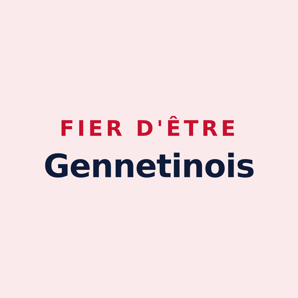 Magnet « Fier d'être Gennetinois » — design pour Gennetines