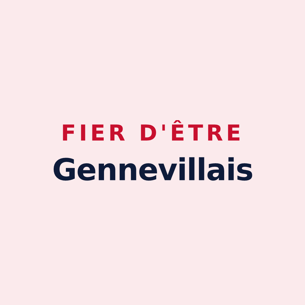 Magnet « Fier d'être Gennevillais » — design pour Genneville