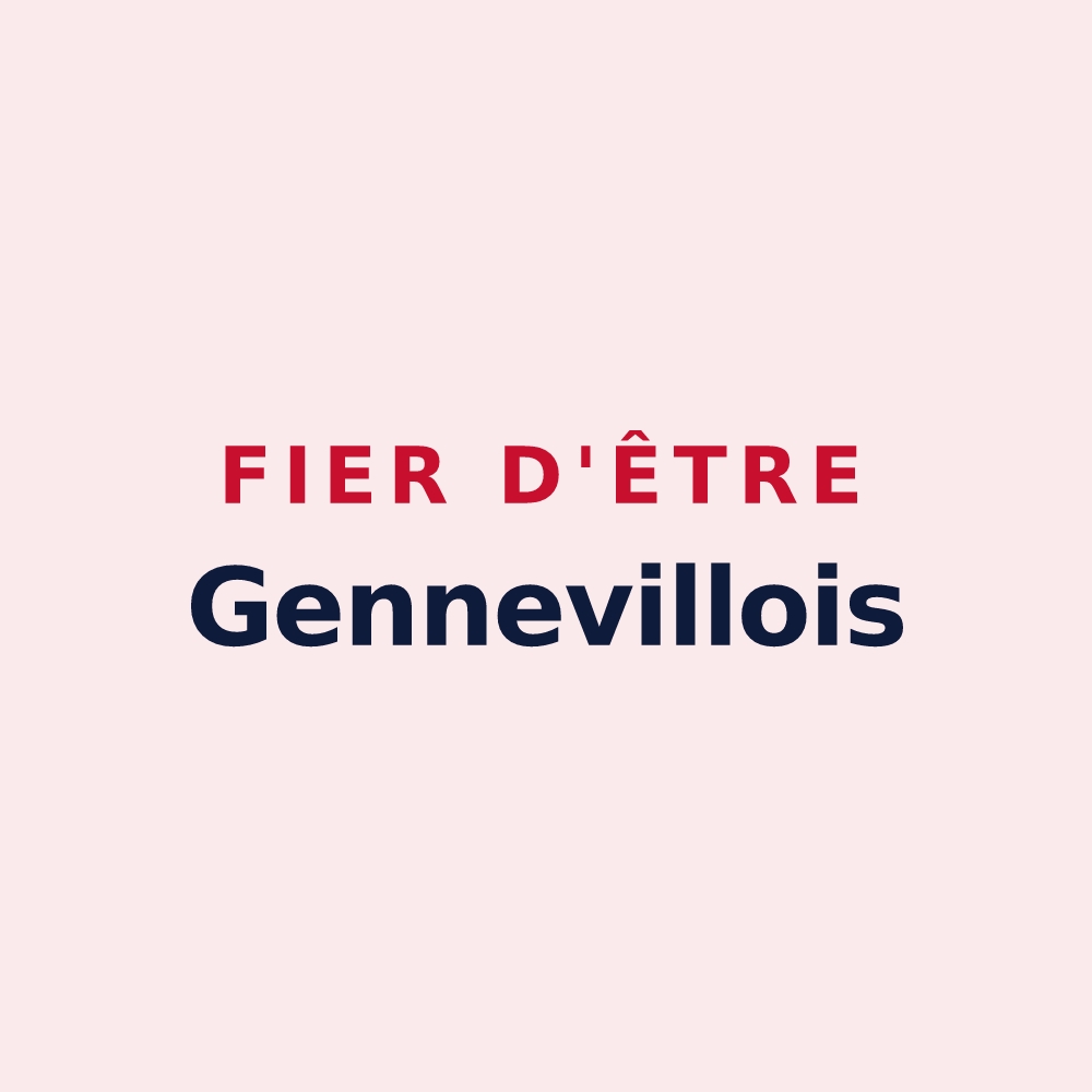 Magnet « Fier d'être Gennevillois » — design pour Gennevilliers