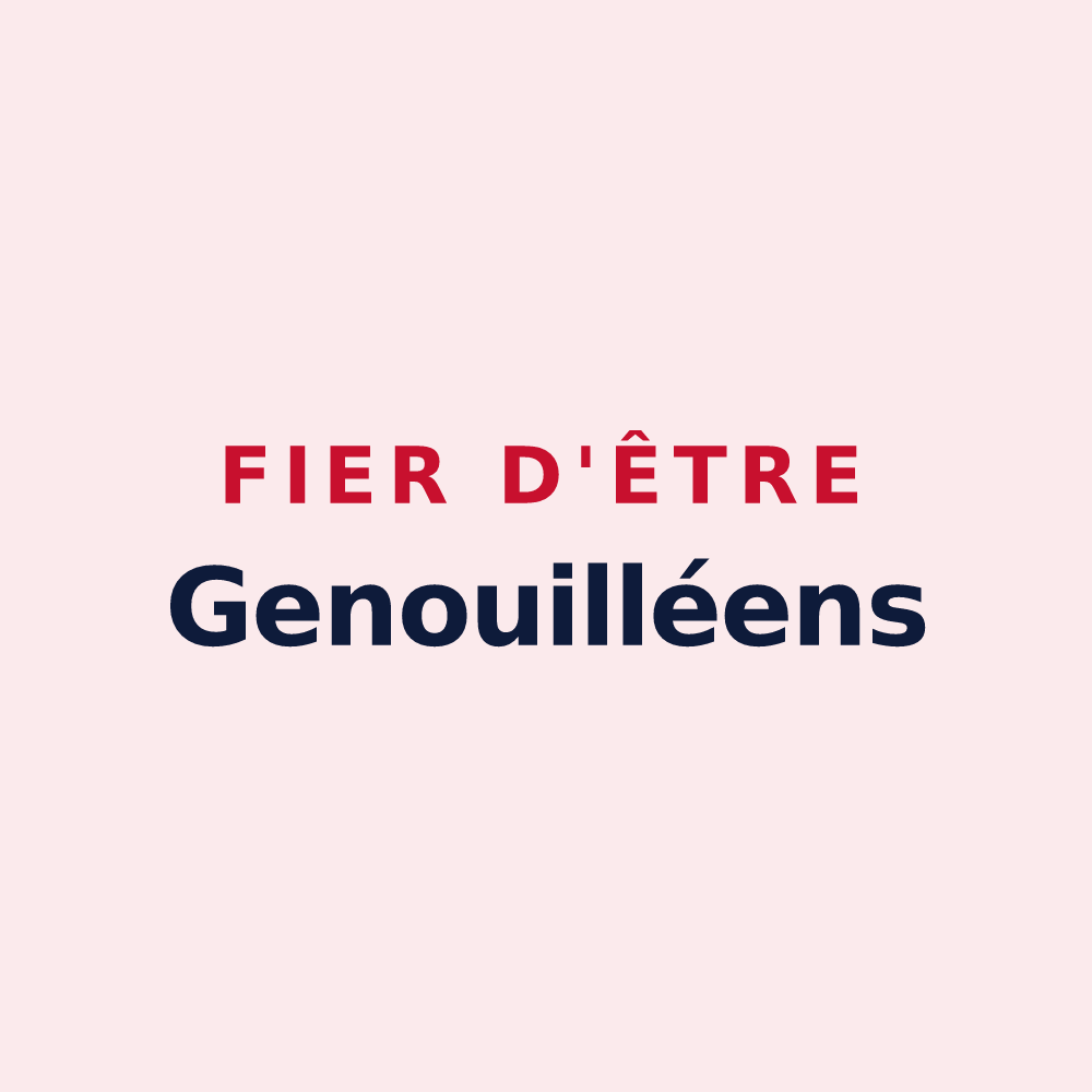 Magnet « Fier d'être Genouilléens » — design pour Genouillé