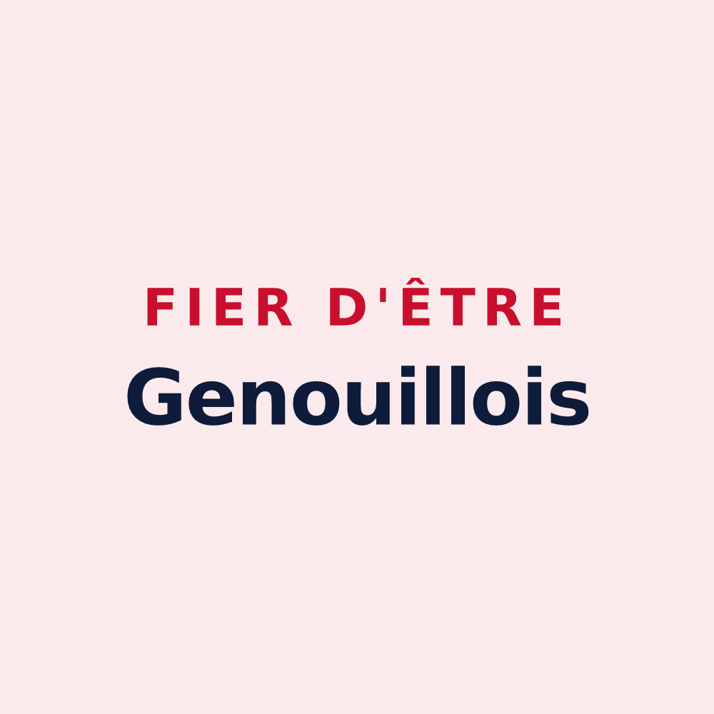 Magnet « Fier d'être Genouillois » — design pour Genouilly