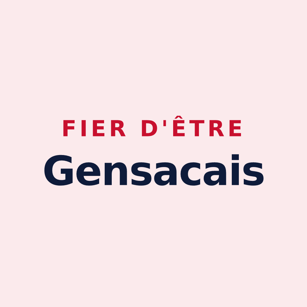 Magnet « Fier d'être Gensacais » — design pour Gensac-la-Pallue