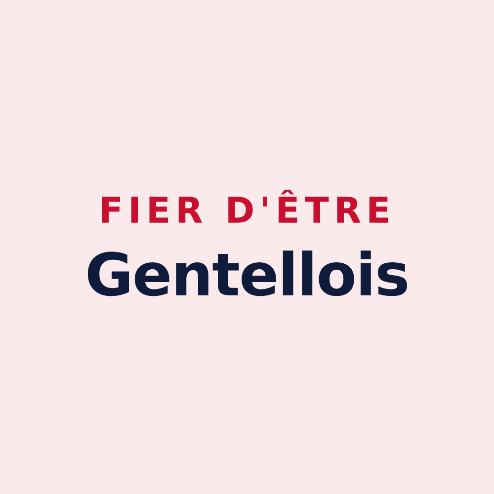Magnet « Fier d'être Gentellois » — design pour Gentelles