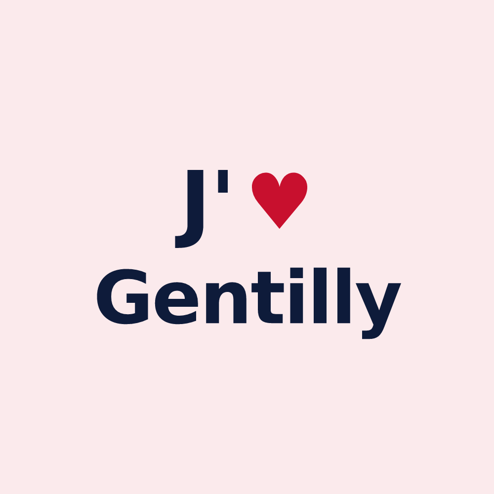 Magnet personnalisé Gentilly — design J'aime Gentilly