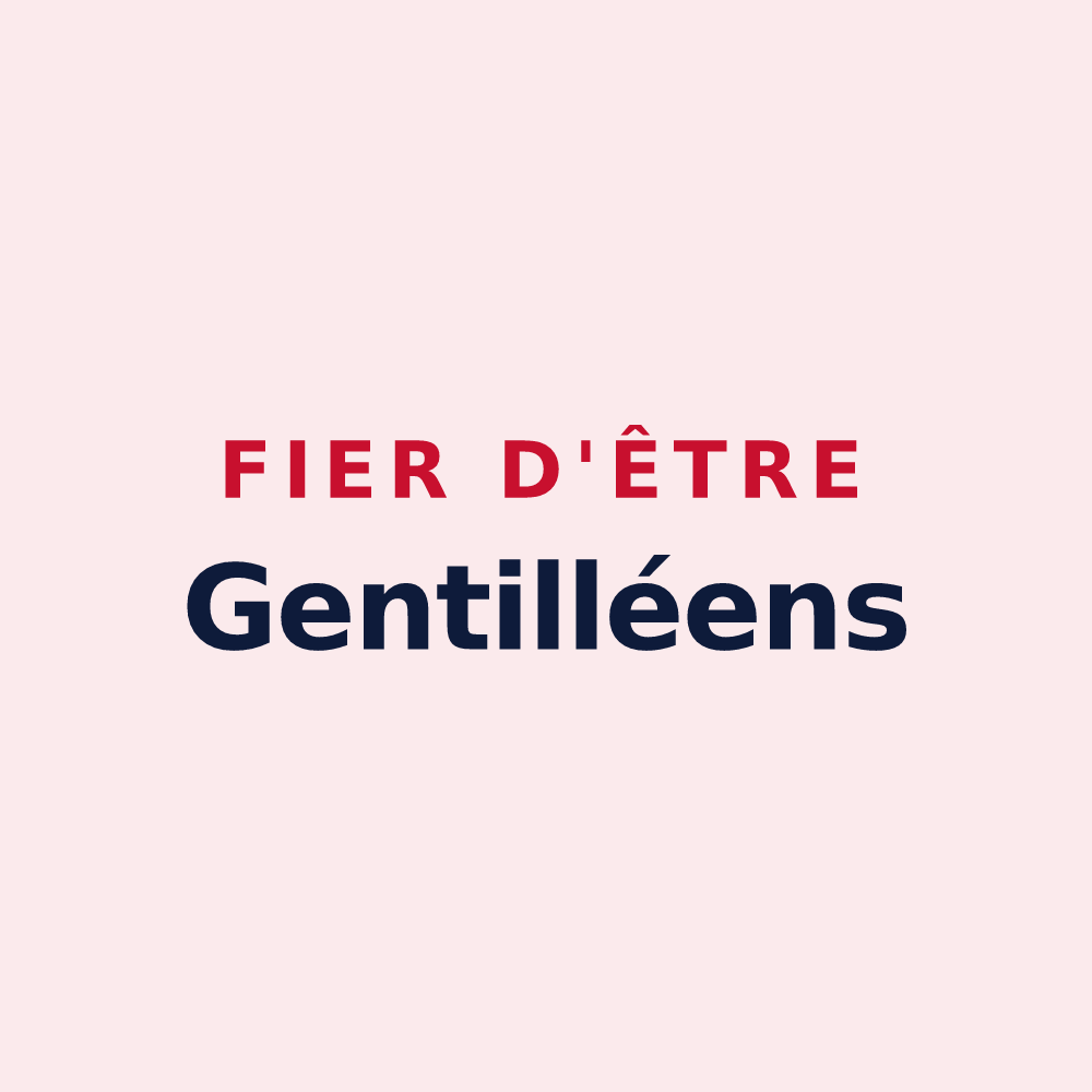 Magnet « Fier d'être Gentilléens » — design pour Gentilly