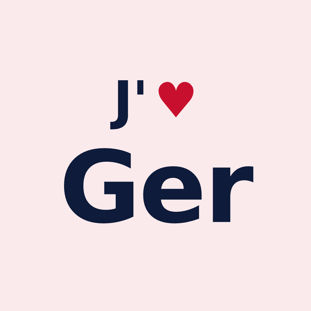 Magnet personnalisé Ger — design J'aime Ger