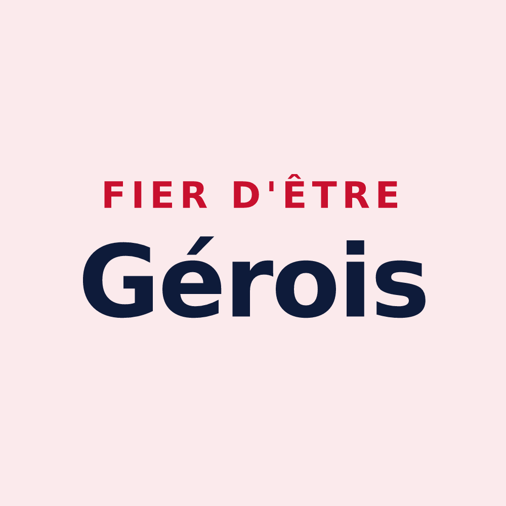 Magnet « Fier d'être Gérois » — design pour Ger