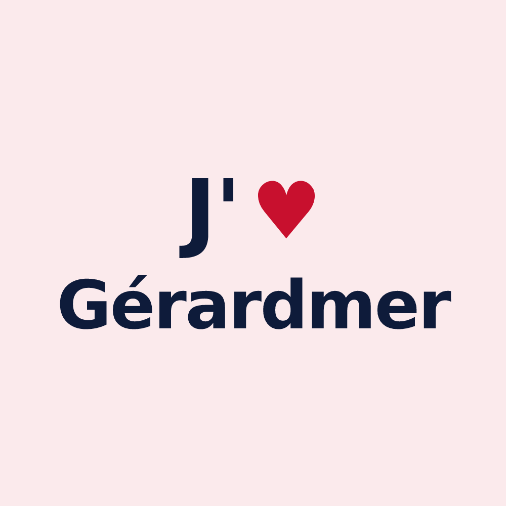 Magnet personnalisé Gérardmer — design J'aime Gérardmer