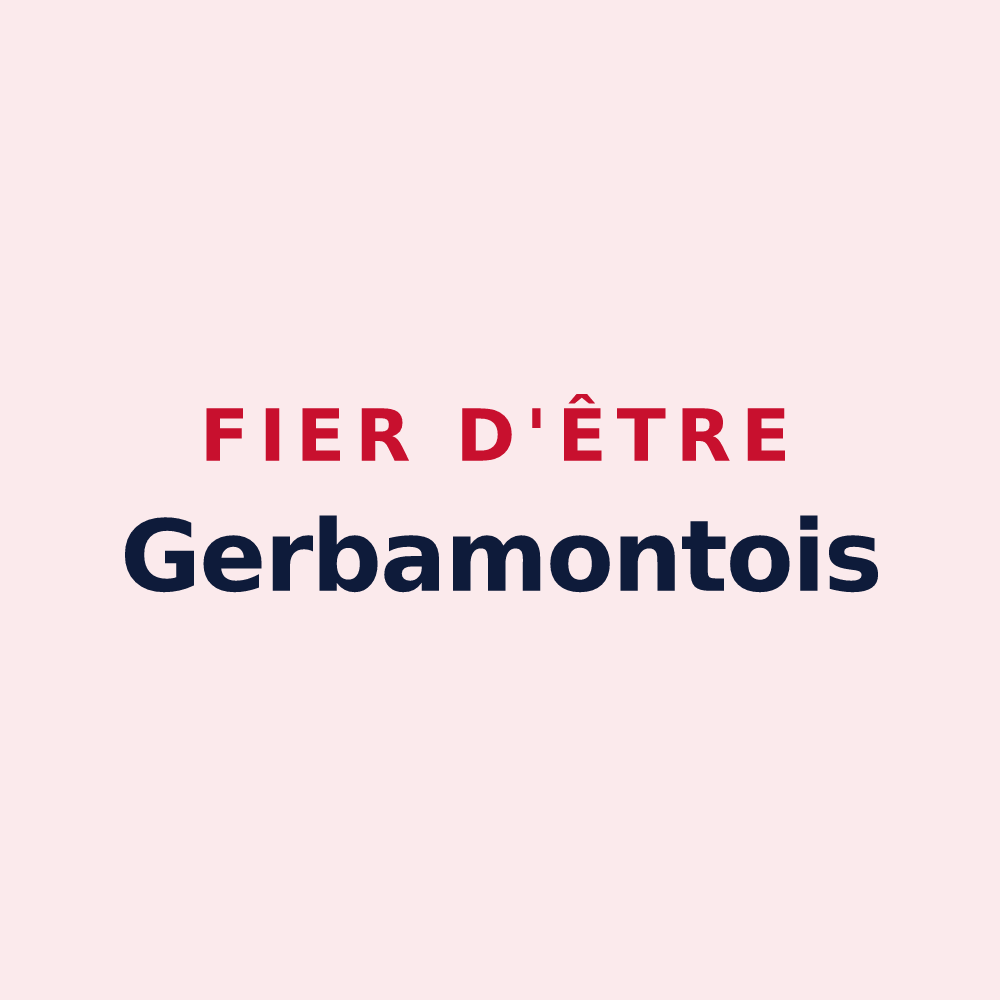 Magnet « Fier d'être Gerbamontois » — design pour Gerbamont