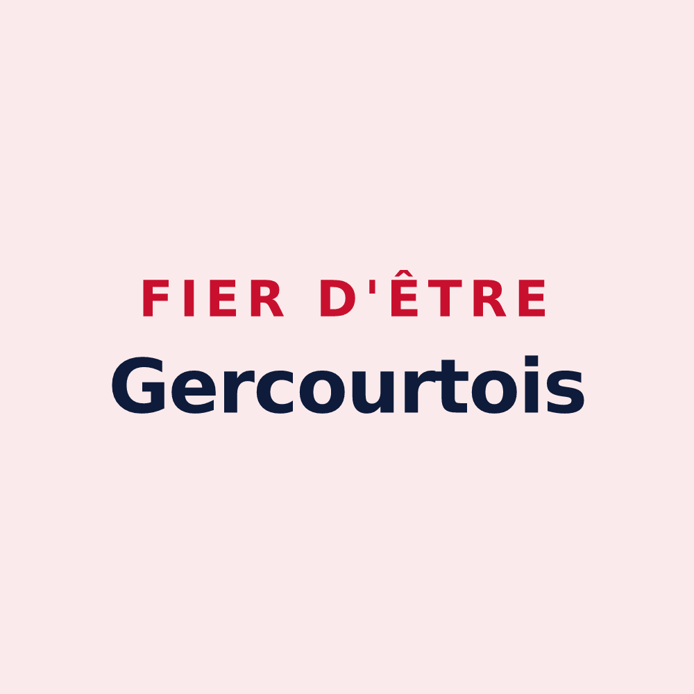 Magnet « Fier d'être Gercourtois » — design pour Gercourt-et-Drillancourt