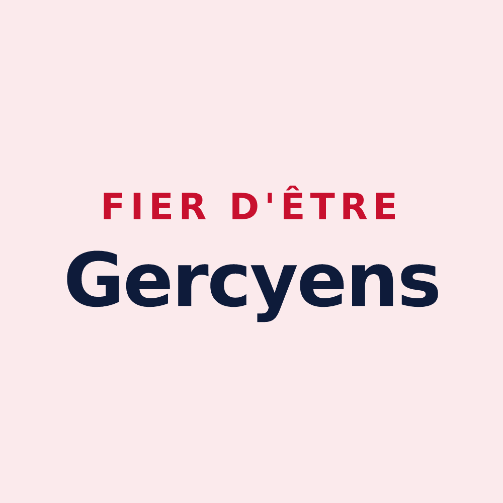 Magnet « Fier d'être Gercyens » — design pour Gercy