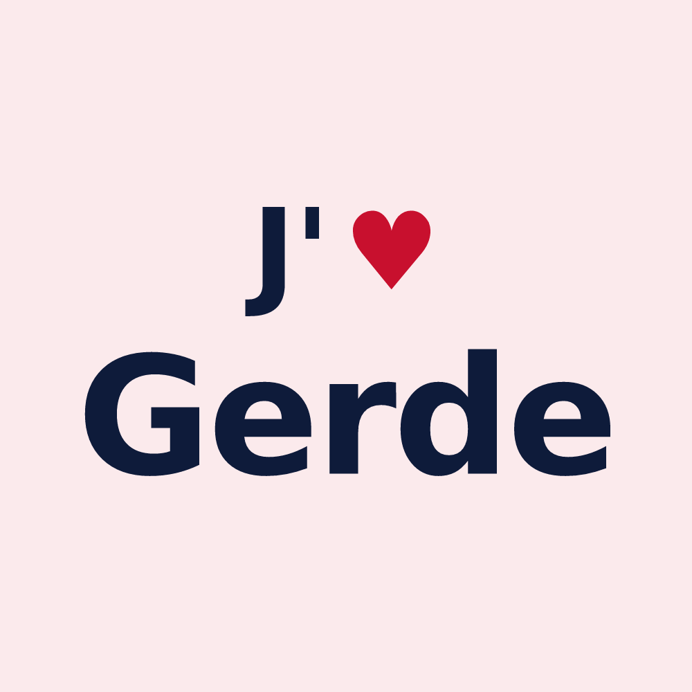 Magnet personnalisé Gerde — design J'aime Gerde