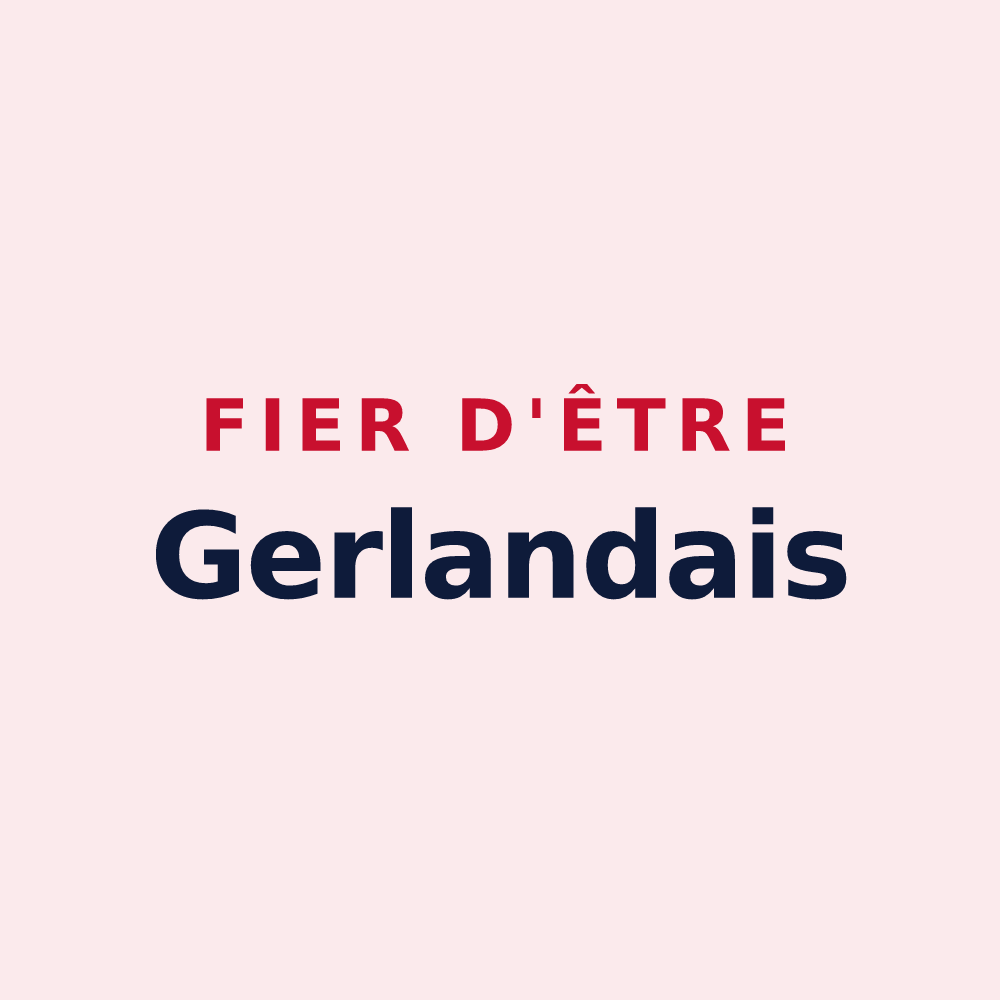 Magnet « Fier d'être Gerlandais » — design pour Gerland