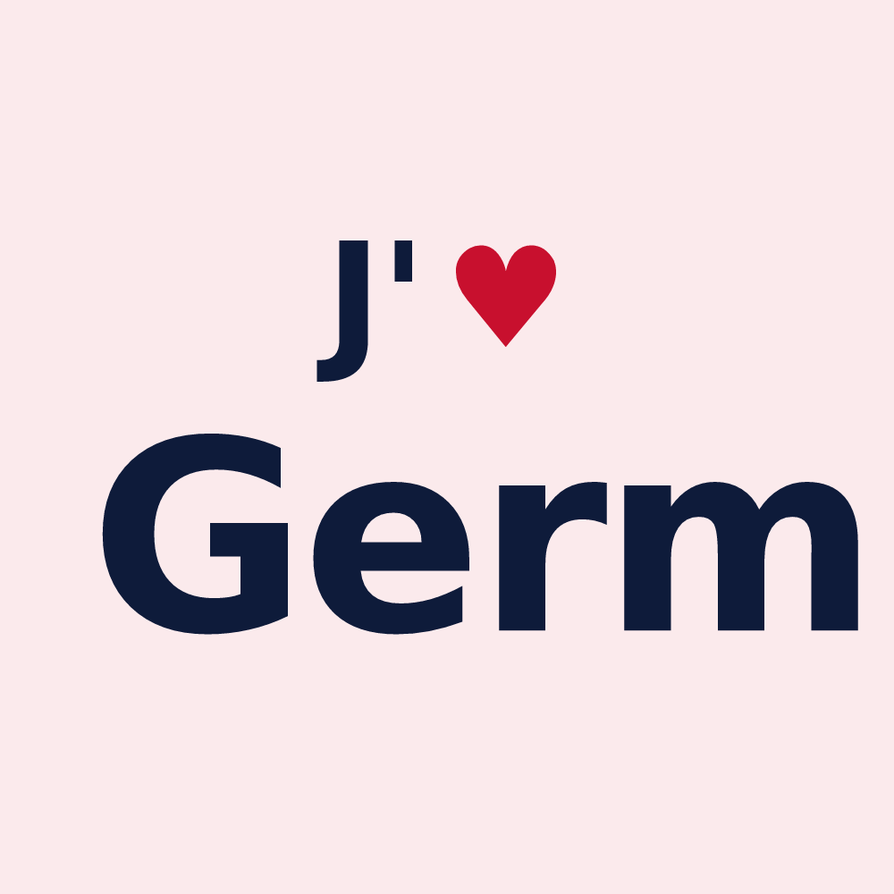 Magnet personnalisé Germ — design J'aime Germ
