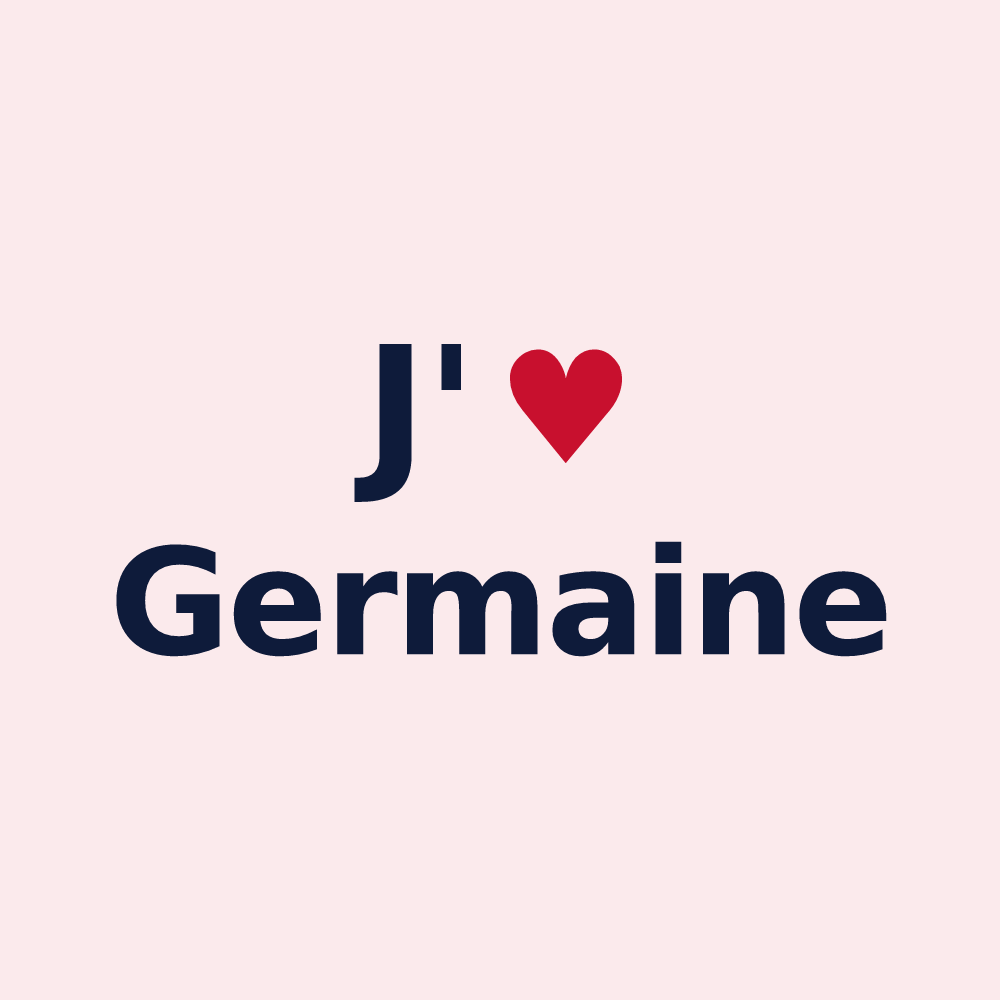 Magnet personnalisé Germaine — design J'aime Germaine