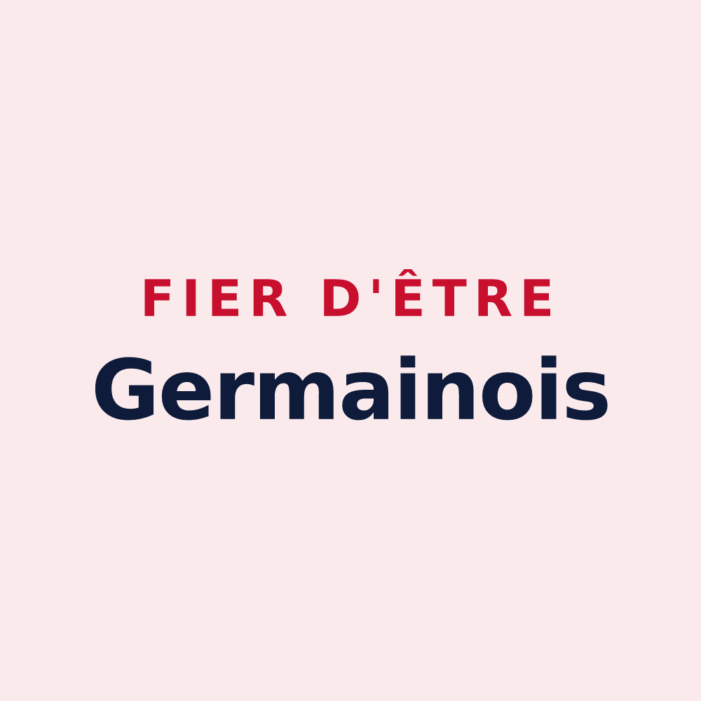 Magnet « Fier d'être Germainois » — design pour Germaine